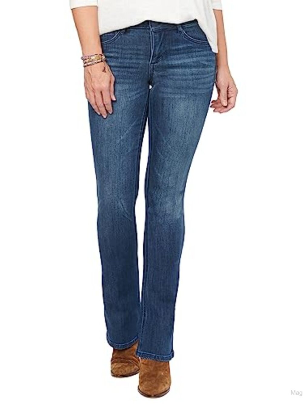 Democracy Ab Solution Itty Bitty Boot Jean Mid Rise Super Stretch